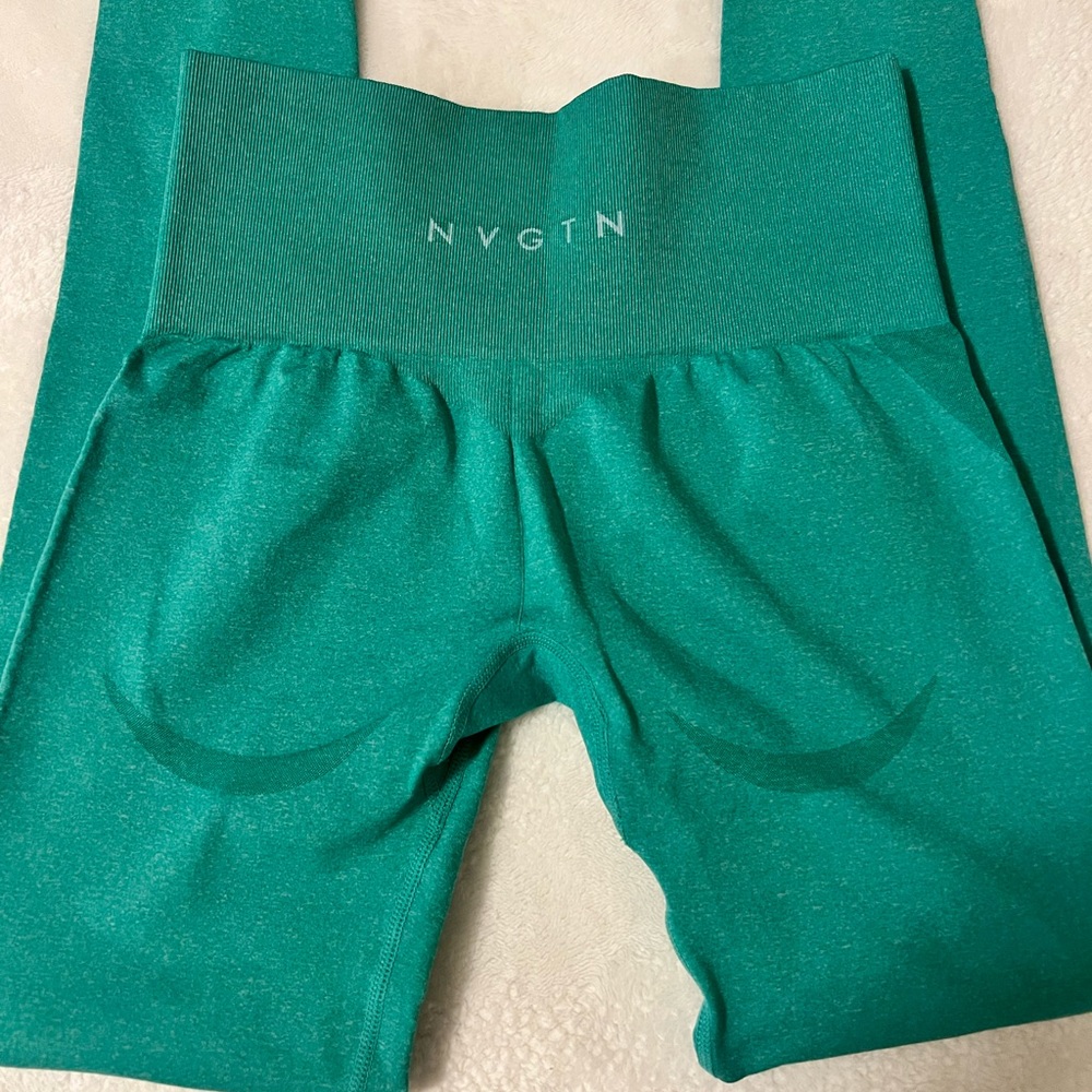 Turquoise Contour Seamless Leggings